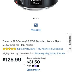 Cannon lens